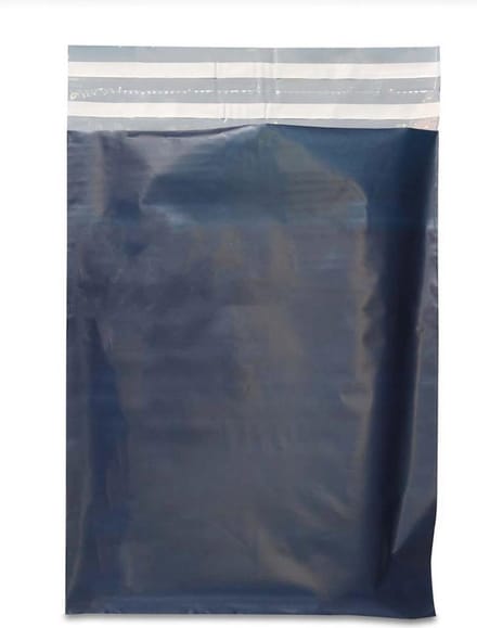 Plastic Verzendzakken Donkerblauw - 45 x 55 cm - Retourstrip - 20 stuks