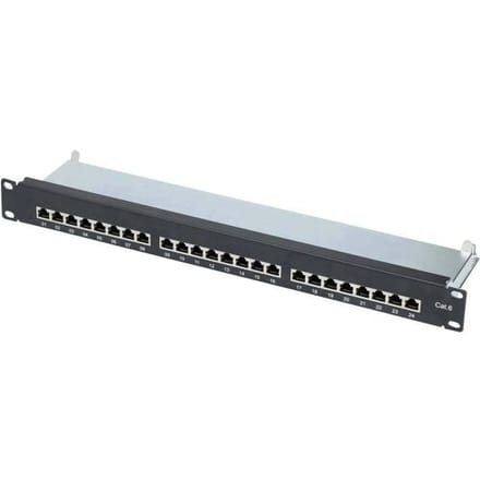 Renkforce 24 poorten Netwerkpatchpaneel 483 mm (19) CAT 6 1 HE Ingericht