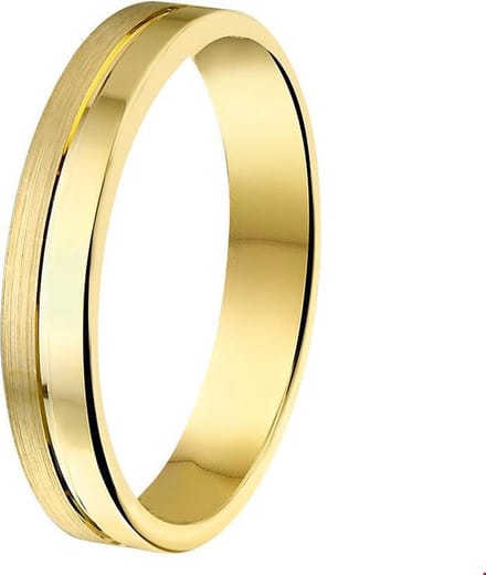 14K Geelgoud Ring A407 - 4 Mm Zonder Steen 4008783