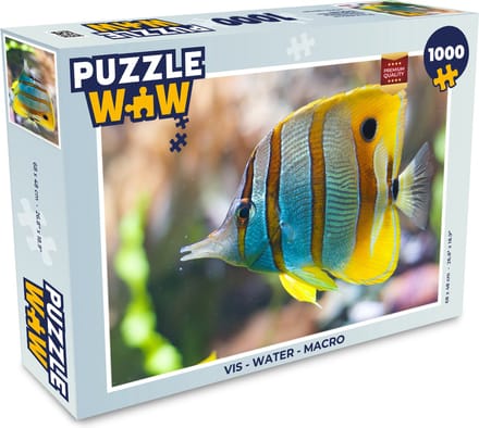 Puzzel Vis - Water - Macro - Legpuzzel - Puzzel 1000 stukjes volwassenen