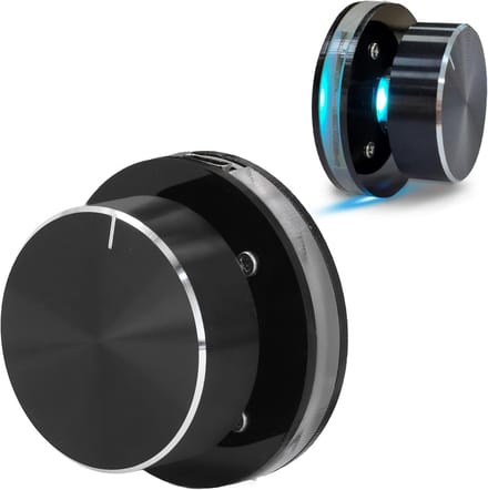 USB Volume Controller met RGB Licht voor PC - Multimedia Regelaar voor Type C Apparaten en USB Hub met Voeding
