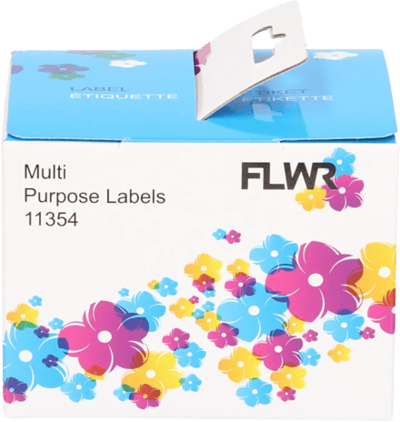 FLWR Dymo 11354 Multi functionele labels 57 mm x 32 mm wit