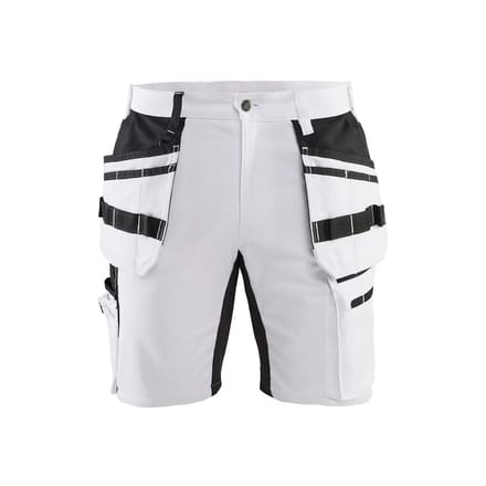 Blaklader Schildersshort met stretch X1900 1911-1000 - Wit/zwart - D100