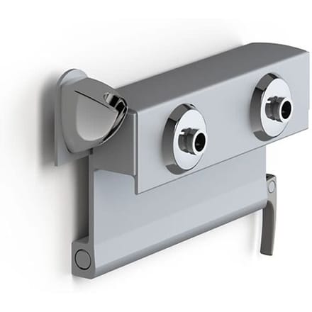 Pressalit Care PLUS faucet holder for mounting on horizontal wall rail RT760