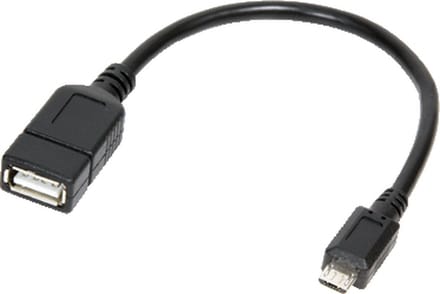 Logilink - USB 2.0 A Female naar USB 2.0 Micro Male - 0.2 m
