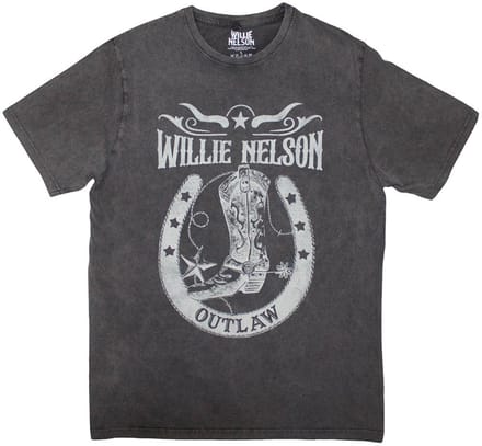 Willie Nelson - Outlaw Heren T-shirt - 2XL - Grijs
