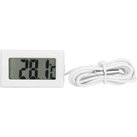 Draagbare Vis Tank Digitale Thermometer Aquarium Temperatuurmeter Monitor met Sonde white