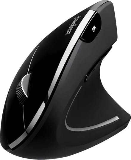 Perixx Perimice 813 - Draadloze ergonomische verticale muis - 2,4ghz + Bluetooth - 3in1 Multi device - anti slip coating