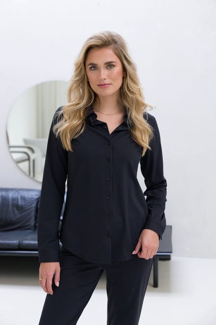 BASE LEVEL Tamara Blouses - Black - maat 38
