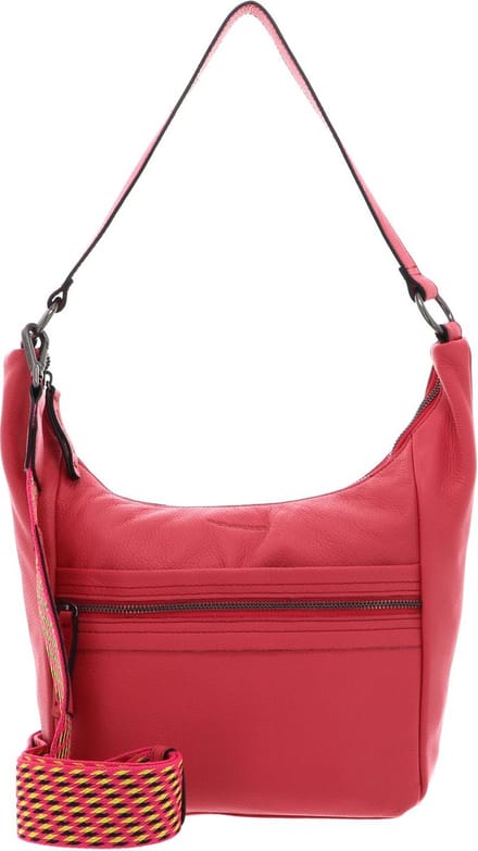 FREDsBRUDER Leren Schoudertas Hendassa Midi Hobo Bag Lucid Pink Roze