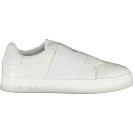 Calvin Klein Bianco Leren Dames Sneakers