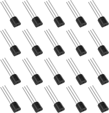 NPN Bipolaire Transistor - Componenten Set - Signaal Versterking - Silicium Halfgeleider - 50 Stuks - Zilver