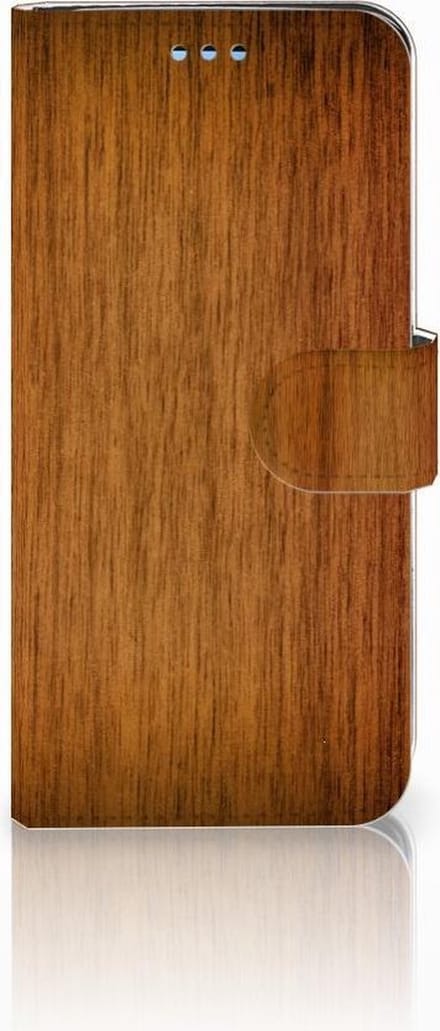 Samsung Galaxy S9 Book Style Case Donker Hout