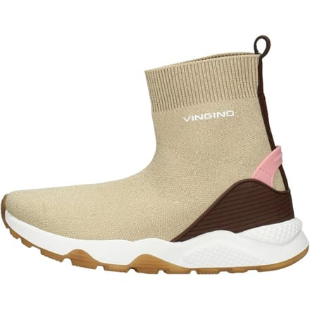 Vingino Gina Hoge sneakers - Meisjes - Beige - Maat 39