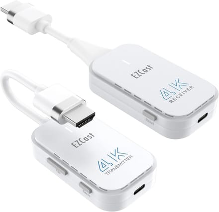Draadloze HDMI Zender Ontvanger - Streaming Set - Beeld Streamen - Plug en Play - 4K - Zwart