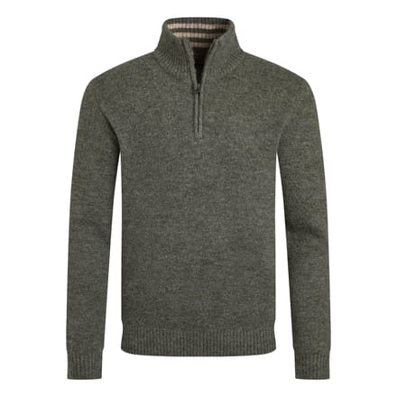 Weird Fish Heren Helmsdale Eco Half-Zip Trui (Lichte Denim)