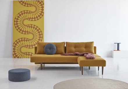 Innovation Living Recast poef - Bouclé Ochre