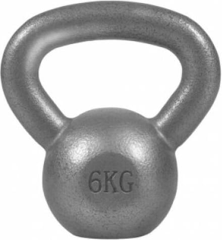 Gorilla Sports Kettlebell - Gewicht - Kettle Bell - Gietijzer - 6 kg