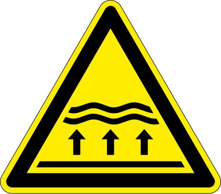 Waarschuwingssticker overstromingsgebied, W077 200 mm