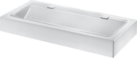 MINERALCAST collectieve wastafel wandmodel lengte 1200 mm