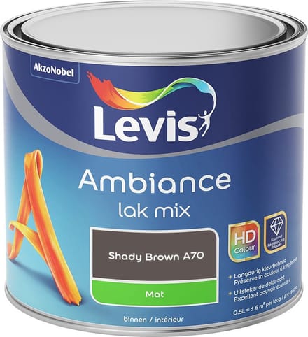 Levis - Ambiance Lak Mat Mix - Shady Brown A70 - Mengverf - 0,5 L