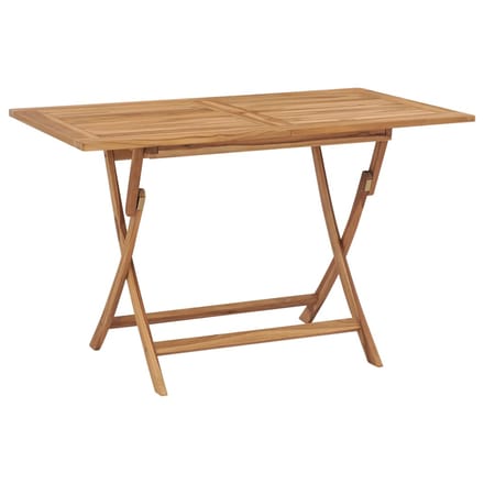 vidaXL - Tuintafel - inklapbaar - 120x70x75 - cm - massief - teakhout