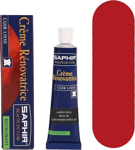 Saphir Renovatrice Tube Extra Dekkende Schoenpoets - 11 Rood 11 rood