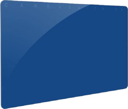 Gekleurde PVC kaart - koningsblauw