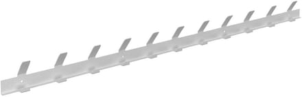Gorillz Trim 100 Wandkapstok - Wit - 1 Meter - 22 Haken - Metaal