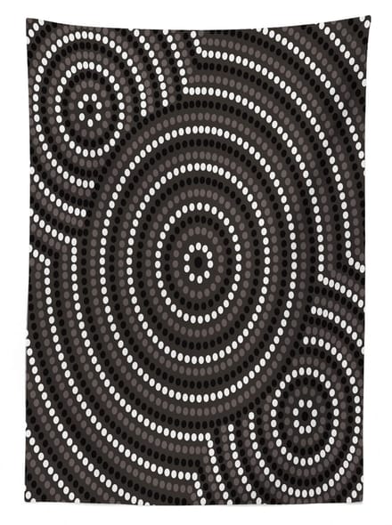 ABAKUHAUS Tafelkleed – Arabische Volkscirkel – 140x240 cm – Satijn