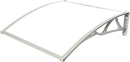 Deurluifel Polycarbonaat - Regenkap Buitendeur - Bescherming Buiten - Uitbreidbaar Ontwerp - 60x60cm - Geel