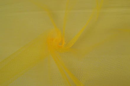 Tule stof - Geel - 15 meter
