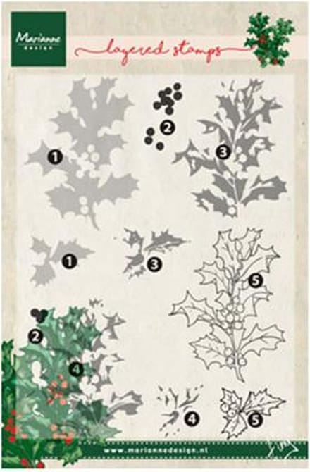 Marianne Design Stempel Layering Tinys hulst TC0862