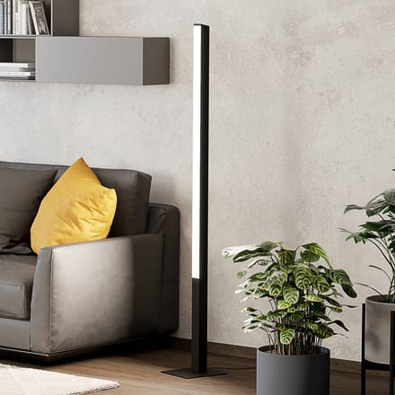 EGLO connect.z Simolaris-Z Smart Vloerlamp - 161,5 cm - Zwart|Wit