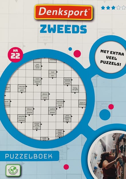 Denksport Zweeds puzzelboek - nummer 22 - 192 puzzels - Zweedse puzzels - 3 Sterren
