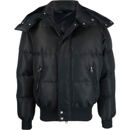 Alexander McQueen wolmix gewatteerde bomberjack