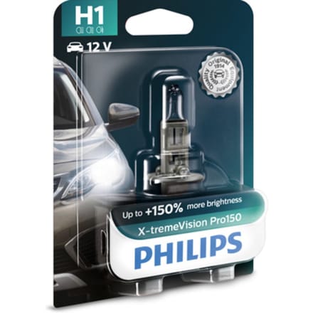 Lamp Halogeen PHILIPS H1 X-tremeVision Pro150 12V, 55W