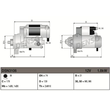 Starter DENSO DSN3106