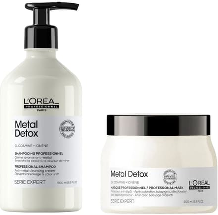 L'Oréal Professionnel Serie Expert Metal Detox Shampoo 500ml + Mask 500ml