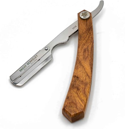 Brent Berkeley® Shavette Royal Silver - Premium open scheermes - Barbiersmes (Duurzaam)