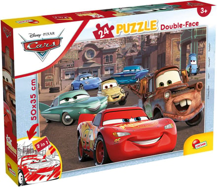 Lisciani - Cars - Double face - Puzzel - 24 stukjes