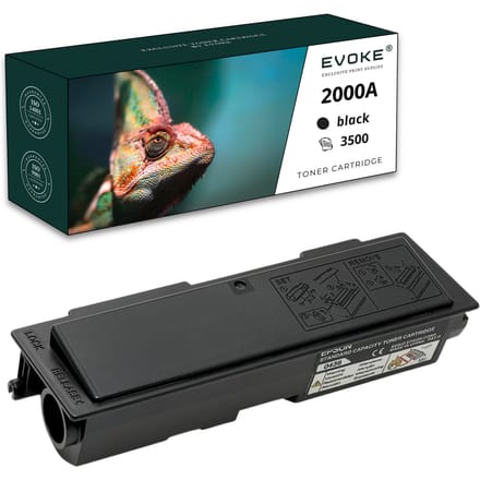 Evoke Compatibele Toner voor Epson C13S050438 / C13S050436 2000A Zwart 3500 Pagina's Aculaser M2000D M2000Dn M2000Dt M2000Dtn