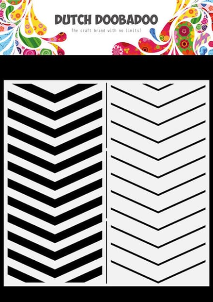 DDBD Dutch Mask Art Slimline Chevron 21x21