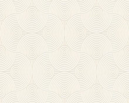 FANTASIE CIRKEL BEHANG - Beige Creme Zilver Metallic - AS Creation Esprit 13