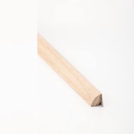 Kwart bar plint - Massief hout - Nette afwerking - Valt in lengtes - 5 stuks - Eiken