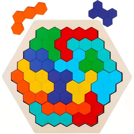 Livé ® 3D Tangram Puzzel - Houten Montessori Speelgoed - Educatief