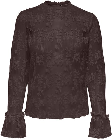 ONLY - ONLCRISMA L/S O-NECK TOP WVN Dames Blouse