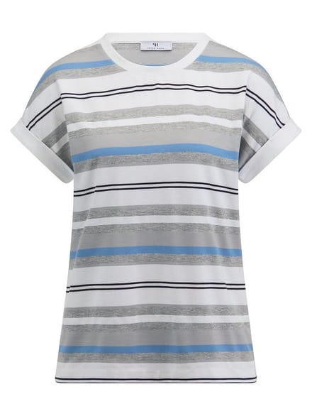 Shirt ronde hals Van Peter Hahn wit