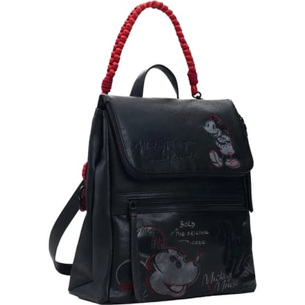 Desigual vrijetijdsrugzak rugzak Mickey Face Hampton Backpack Black zwart