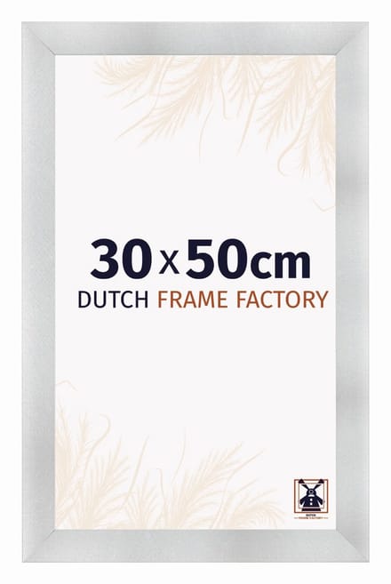 Fotolijst 30x50 cm - MDF - Aluminium Geborsteld - Praag